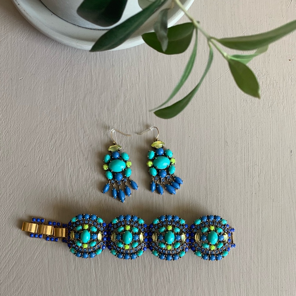 Stella & Dot Blue and Green Bracelet